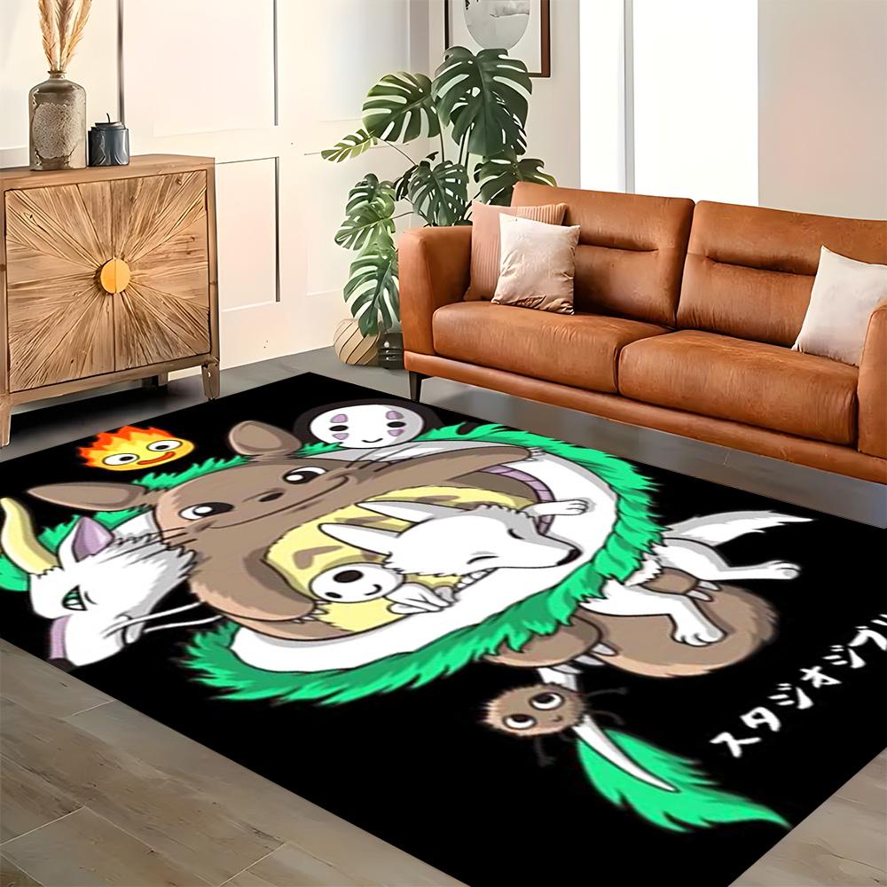 My Neighbor Totoro Fantasy for Living Room Rug, Bedroom, Study Room, Hallway Decoration, Perfect for Home Decoration or Holiday Gifts