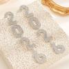 Delicate 2026 Theme Earrings Acrylic Fashion Accessories Party Wedding Earrings Suitable for Casual or Formal Occasions