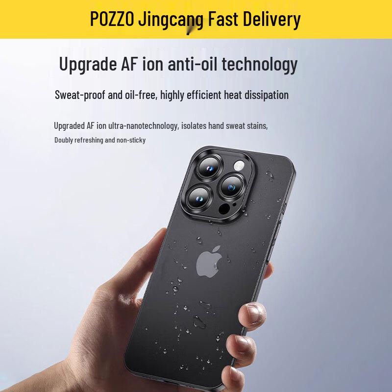POZZO Ultra-Thin Frosted Transparent iPhone Case