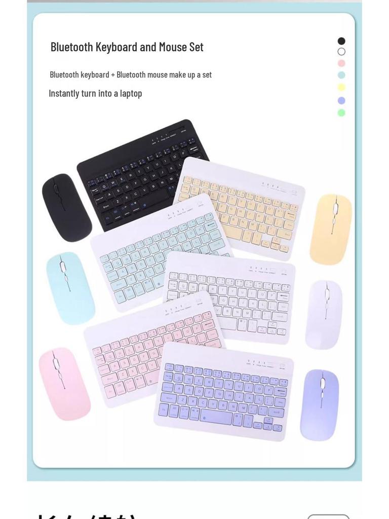 Bluetooth Drahtloses Tastatur- und Maus-Set für Apple, Android, Tablet, iPad, Laptop