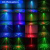USB Rechargeable Multi-Color Flashing Stage Light Party Disco Christmas Rotating Projection Light RGB Night Light Strip with Remote Control