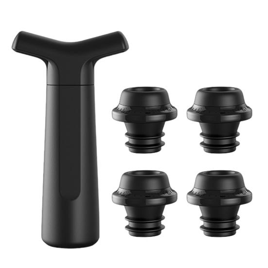 Vacuum Wine Saver Pump with 4 Stoppers Reusable Bottle Sealer Wine Preserver System