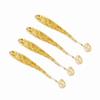 50PCS 5cm Soft Plastic Fishing Lures T tail Grub Worm Baits Fish Tackle Accessory Pink
