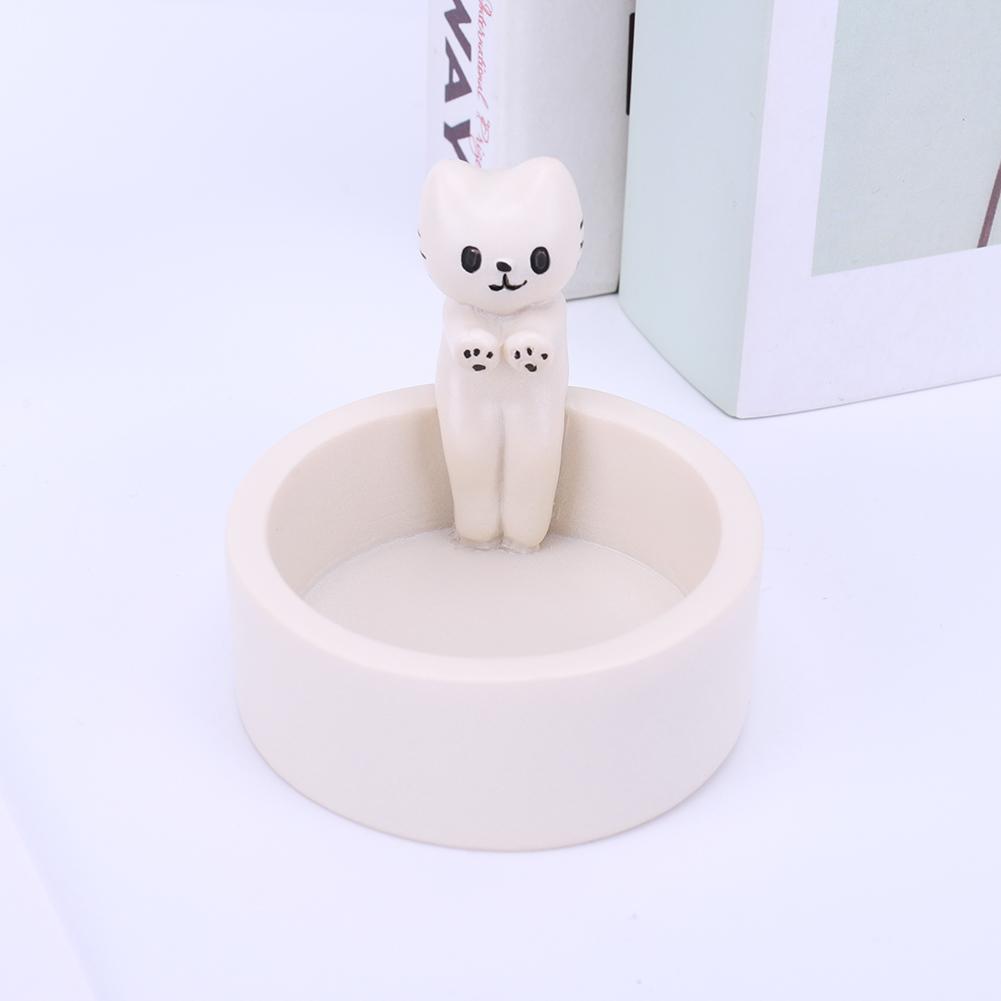 Cute Cartoon Kitten Candle Holder with Warming Cat Paws Cat Kitten Tea Light Candle Holder Home Office Decor Candlestick Gifts