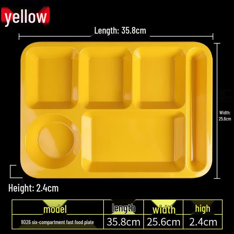 Commercial Melamine Compartment Meal Tray