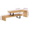 VidaXL Meuble TV Support TV Armoire de Télévision Bois Massif de Manguier 247321