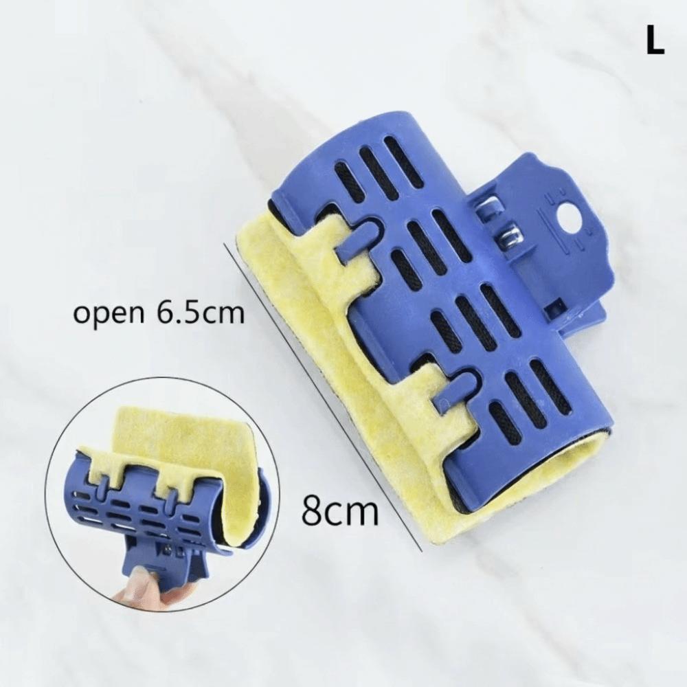 

With Sponge Digital Perm Bar Clamps Heat-resistant Wave Hair Maker Hairdressing Clamps Blue-6.5CM