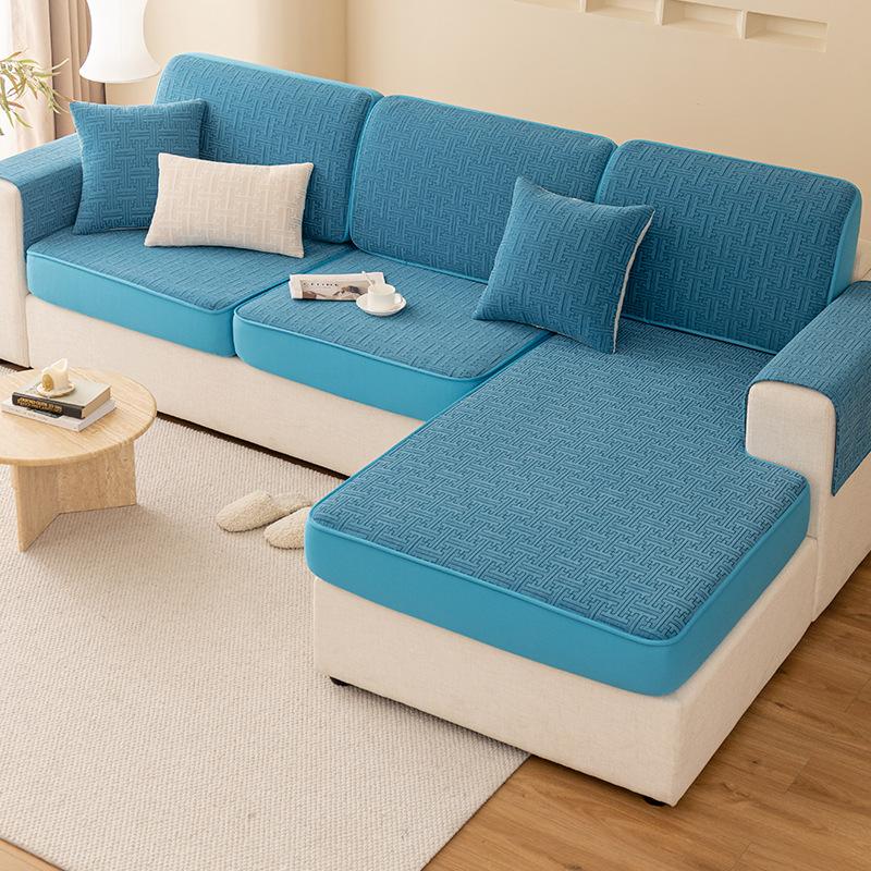 

Чехол для дивана из синели, универсальный универсальный чехол, чехол для четырех сезонов, универсальный, для трех мест, одно, арт-диван, табурет, подушка для гостиной 60*60cm