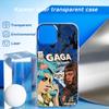 Hot singer Lady gaga mayhem poster Phone Case Laser gradient Transparent Phone Case For iPhone 17 16 15 14 13 12 Pro Max Plus