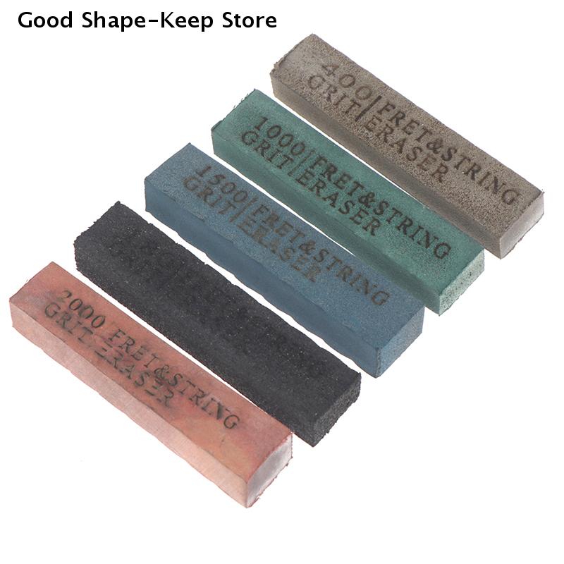 1PC Guitar Fret Polishing Erasers Abrasive Rubber for Fret Wire Cleaning 180/400/1000/1500/2000 Grit Guitar Maintenance Tool