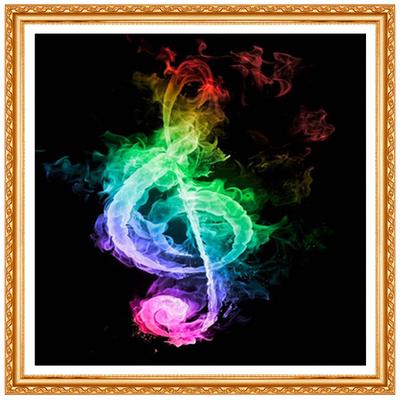 DIY 5D Diamond Musical Note Diamond Painting Cross Stitch Kits Diamond Embroidery Rhinestones