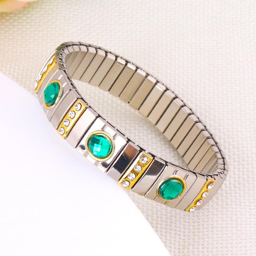Elegant Stretchable Rhinestone Bracelet Beautiful Stretch Bracelet with Rhinestones Stylish Bangles for Fashion Lovers