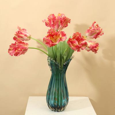Simulierte Tulpenblume Falsche Tulpe mit langem Stiel Wiederverwendbare Pflegeleichte Kunsttulpe für Blumenarrangement Heim Büro Hochzeitsdekoration