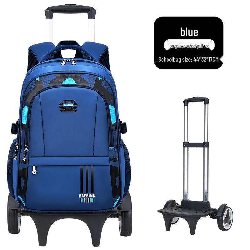 Afneembare Trolley Rugzak voor Groep 3-9, Grote Capaciteit, Basisschool & Middelbare School voor Jongens.