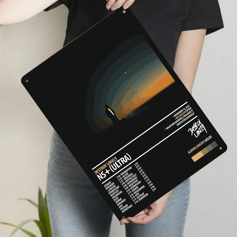 

Custom Destroy Lonely NS Ultra Album Cover Metal Wall Art Home Decor Music Poster Print 20x30cm（7.8x11.8inch）