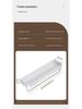White No-Drill Wall-Mounted Bathroom Organizer and Vanity Shelf