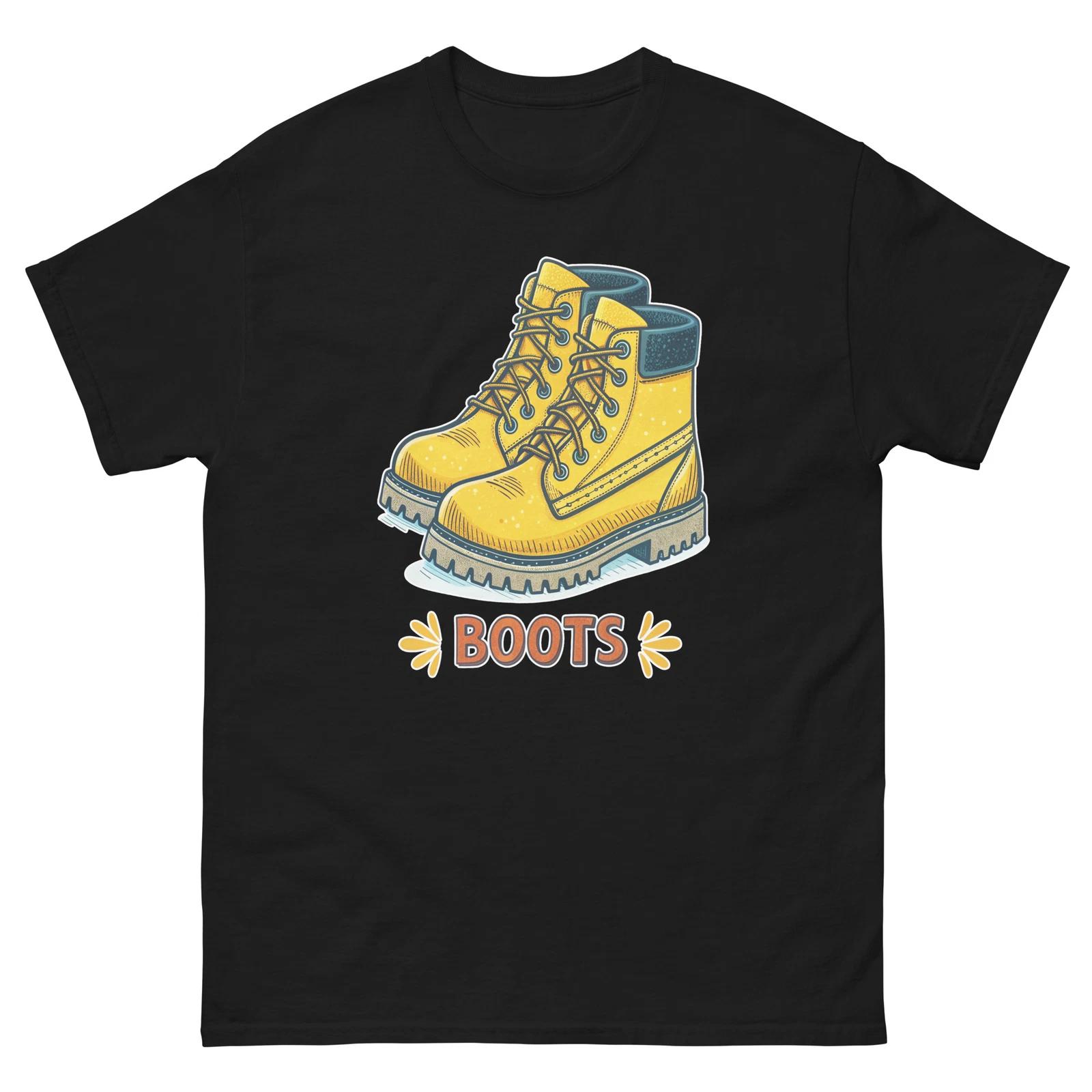 

Boots Popular Illustration Object T-Shirt M