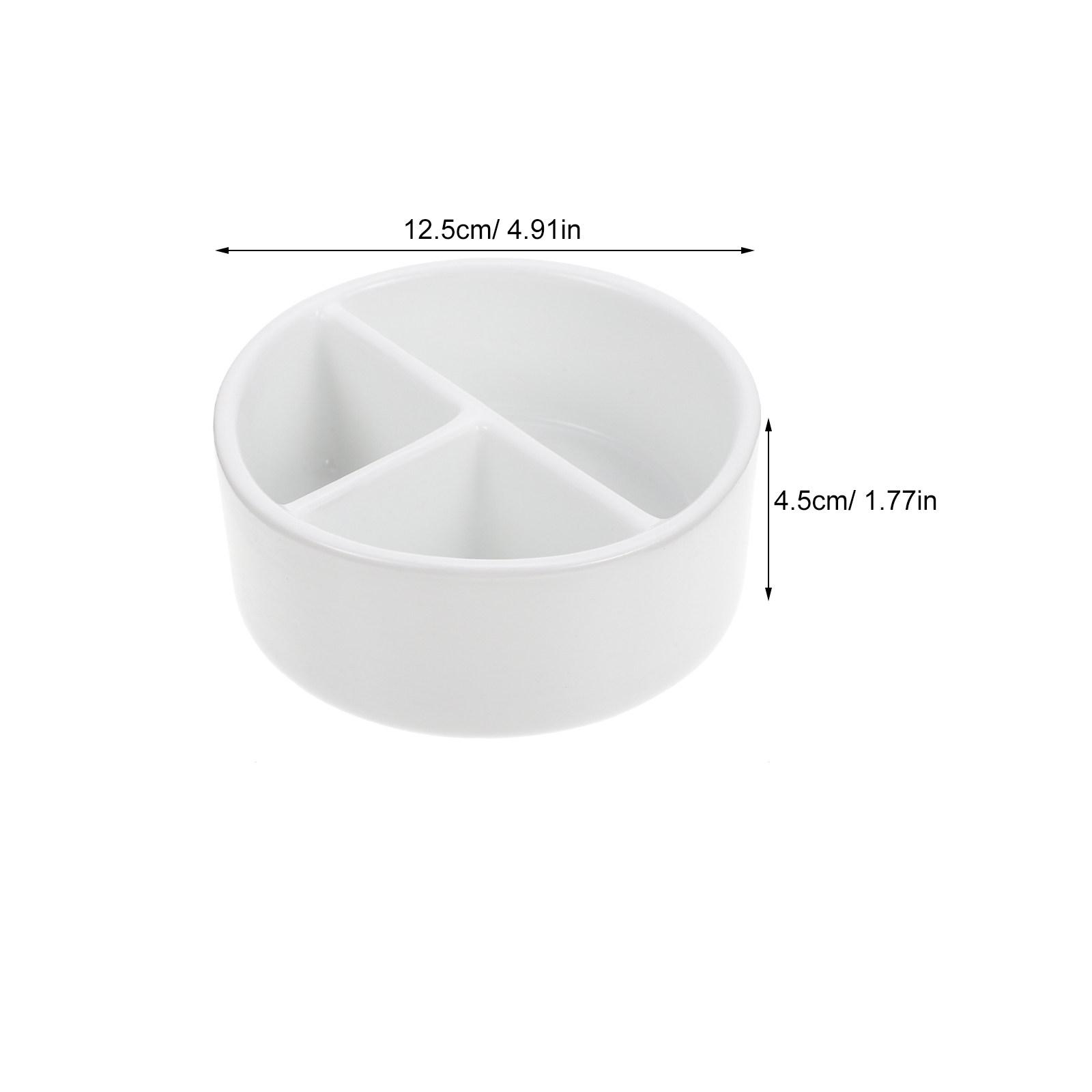 Ceramic Ink Dish Writing Brush Washer Large Capacity Sturdy Lightweight Multi-Function Calligraphy Ink Plate for Artists
