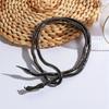 Trendy Animal Snake Choker Necklace With Multilayer Metallic Design Women For