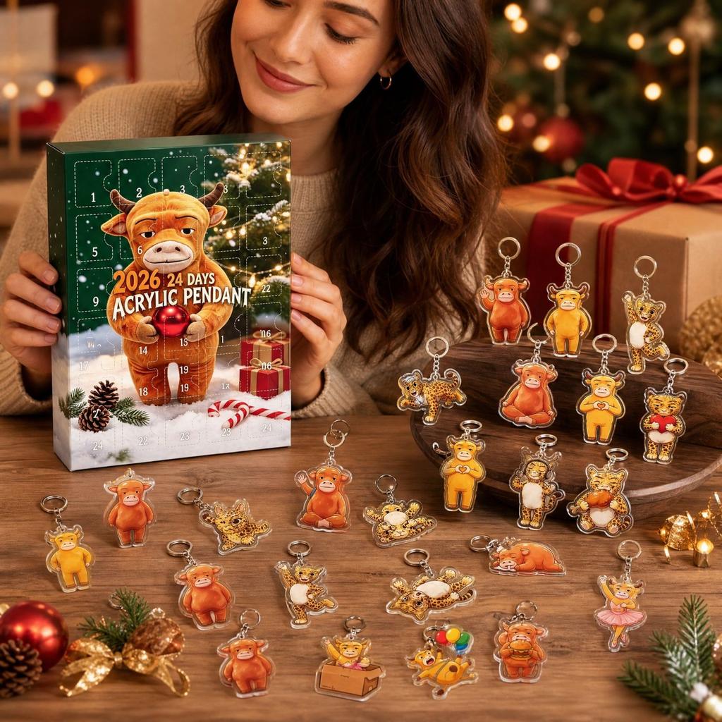 2D Christmas Tree Hanging Ornament, Fun Holiday Christmas Decoration for Tree Décor