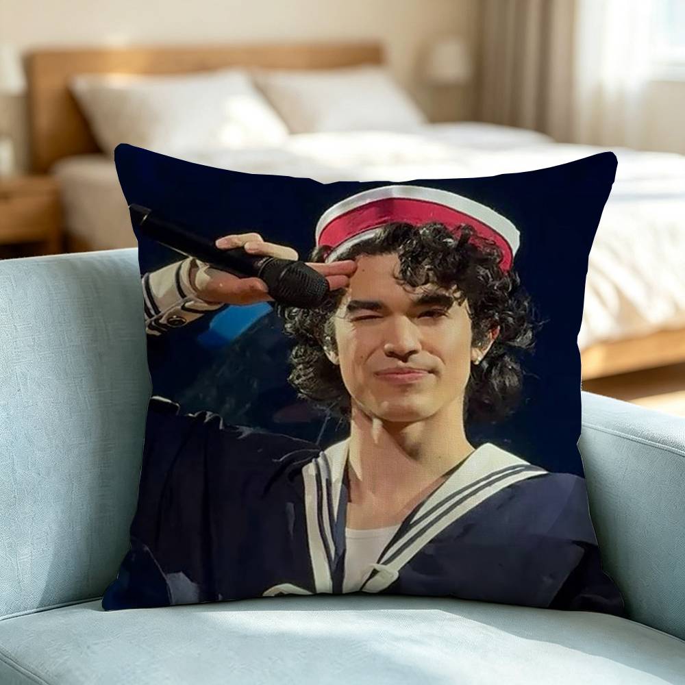 Conan Gray B-Bedroom-Pop Pillow Case Square Double-Sided Sofa Cushion Cover Bedroom Bedside Pillow Gift