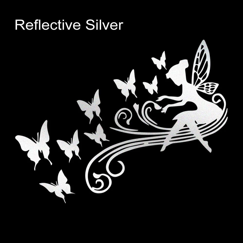 Creative Fairy Butterfly Flower Car Sticker Vinyl Anti Scratch Design Decals Auto Motorcycles Truck Exterior Styling Accessories