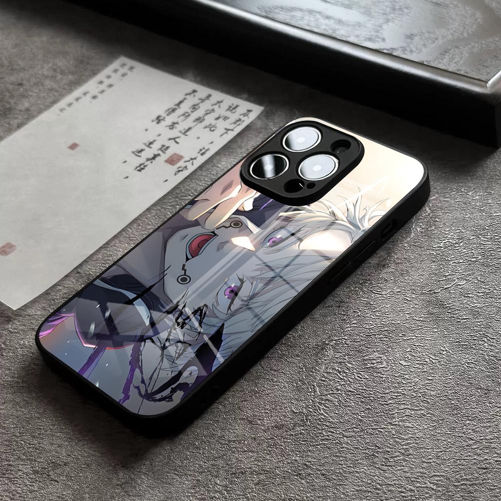 Jujutsu Kaisen Anime Inumaki Toge Phone Case For IPhone 16 Pro Max 15 Plus 14 Pro 12 11 13 Mini X XR XS Max 8 7 SE Glass Cover