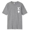 Poker 'K' Men's Short Sleeve T-shirt Casual Multicolor Top For Men Cotton Loose Oversized T shirt Personalized trend Tees