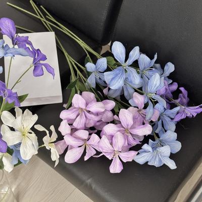 4 Pcs Artificial Renanthera Flower 29 Inch Long Stem Fake Orchid