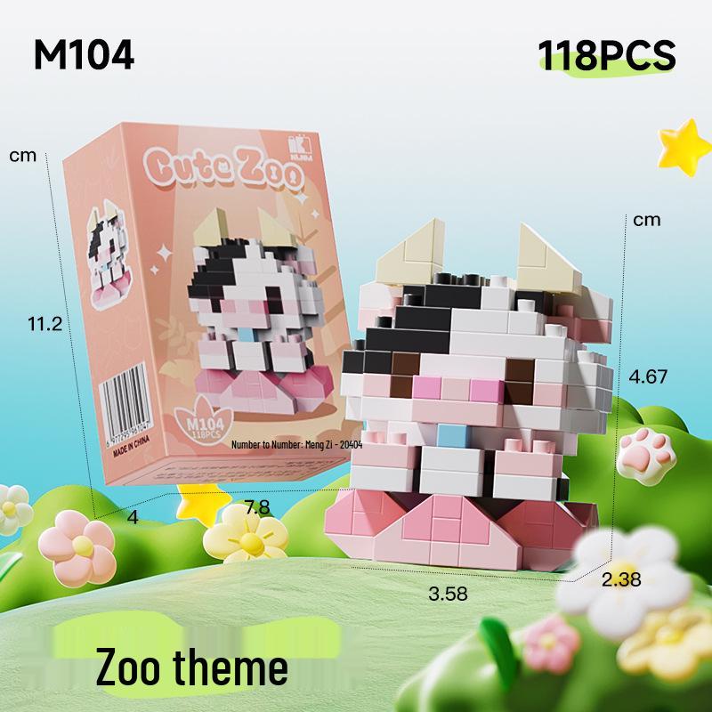 Pirate Anime Character Building Blocks for Kids - Educational Assembly Desktop Ornaments