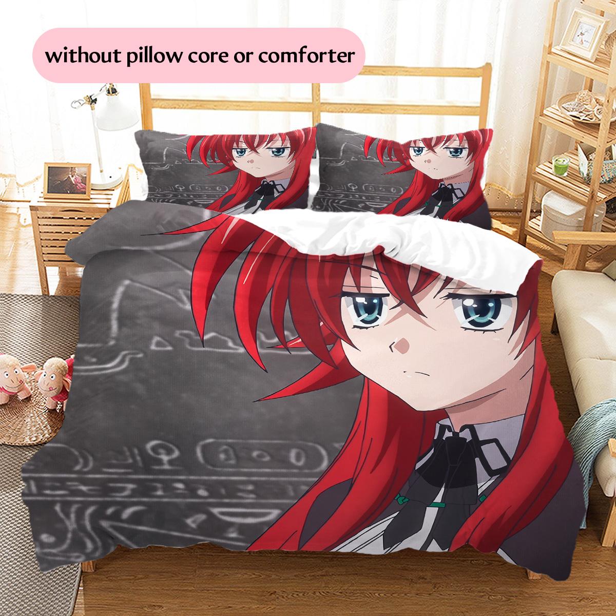 

Gremory Pattern Bedding Quilt Set Home Decoration Gift (1 * duvet cover + 2 * pillowcase without core) 135x200cm