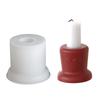 Unique Candle Holder Molds Crafting Molds Round Shape Candle Base Moulds Silicone Texture for Crafting Candlesticks