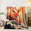 Best Seller! Classic Japanese Anime Pokemon Card Retro Charizard Print Blanket Home Travel Blanket Sofa Bedding Cover Blanket
