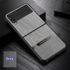 Custodia in pelle di lusso per Samsung Galaxy Z Flip 5 4 5G Custodia protettiva ultra sottile con motivo corteccia per pelle Coque per Samsung Z Flip 4 3 Shell