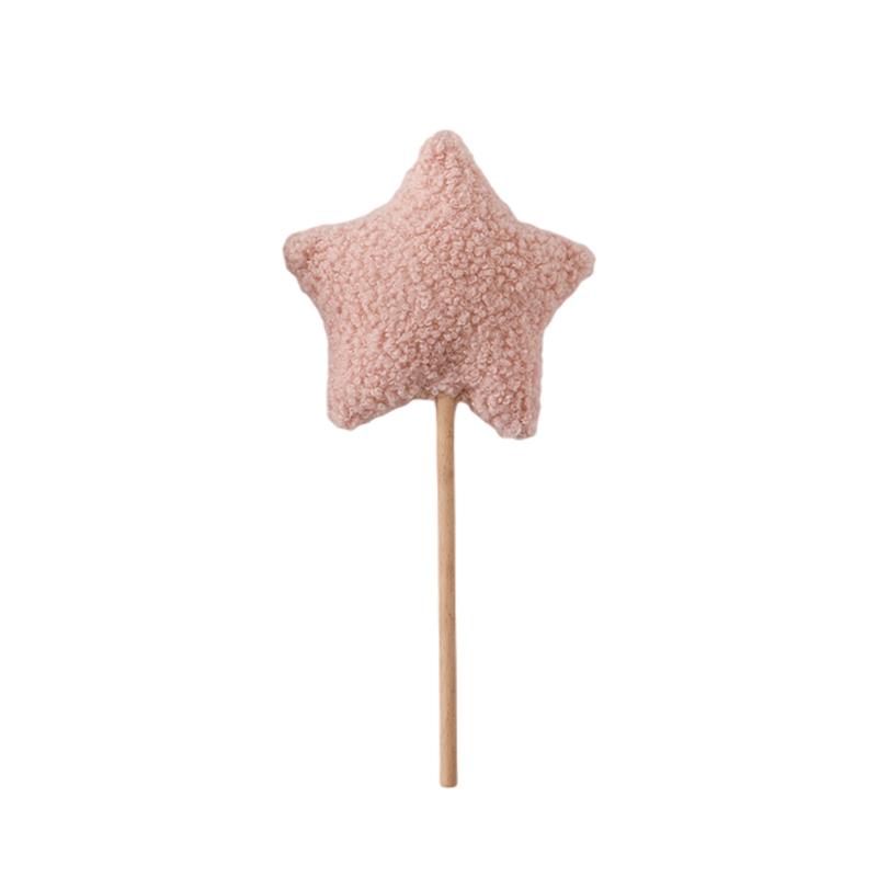 Baby Birthday Party Crown Set Teddy Velvet Hat Headband Magic Wand Toy Kid Birthday Party Magic Wand Crown Decoration Baby Gifts