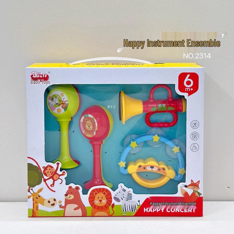 Игровой набор Baoli: Детский барабан и маракасы