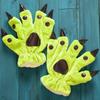 Plush Dinosaur Paw Gloves Cartoon Cute Animal Hand Gloves Animal Paw Warm Gloves Cosplay Tool Costume Party Accessories