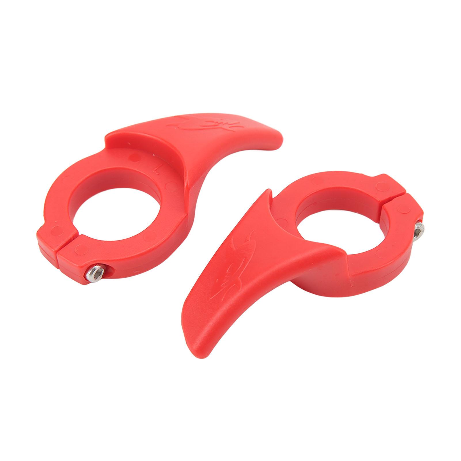 

1 Pair Handlebar Thumb Rest Wear Resistant Thumb Force Grip Bicycle Bar End for Mountain Bikes красный