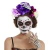 Plastic Rose Flower Crown Ghost Claw Party Headpiece Fashion Halloween Headband  Women