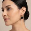 Zinc Zinc Alloy Polka Dot Earrings Black White Dangle Earrings Retro Round Ball Ear Buckles  Daily Wear