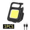 KDULIT Mini LED Keychain Flashlight COB Night Light Portable USB Charging Camping Lamps for Work Outdoor Hiking Fishing Lighting
