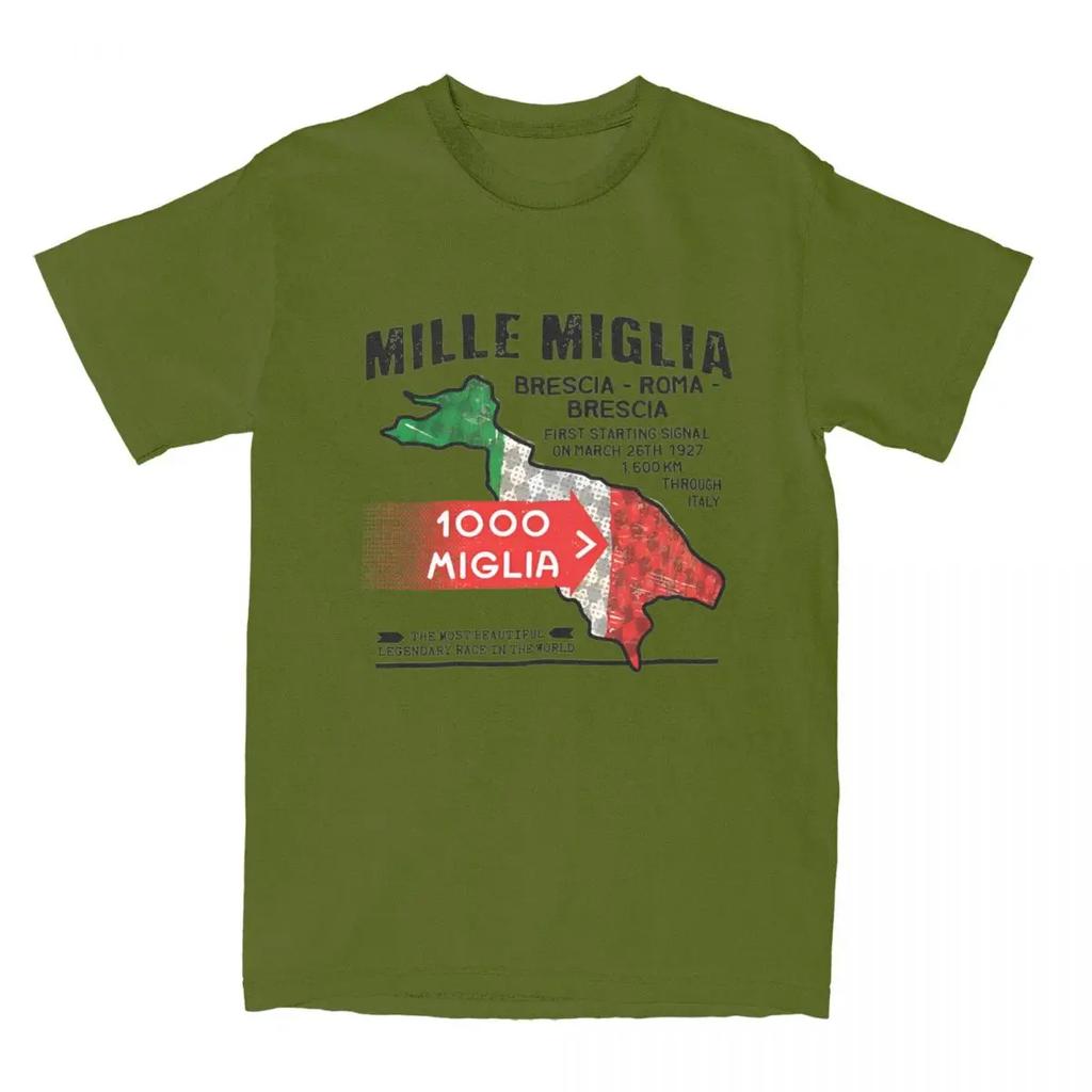 Mille Miglia Racing Experience T-Shirt 1000 Miglia Beliebte T-Shirts Kurzarm Streetwear Tops Sommer 100% Baumwolle Oversize T-Shirt