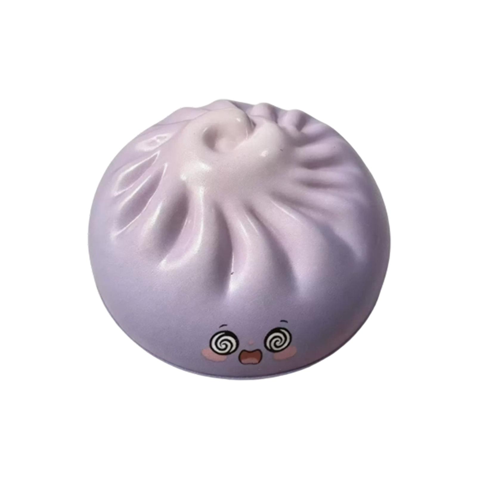 

Squishy Slow Rising Bun Stress Relief Toy with Steamer Basket Simulation Soft Squeeze Sensory Toy for Adults and Kids Durable Material One Size