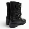 Great PRADA short boots Belt-design leather biker boots, engineer boots, 35.5 Used