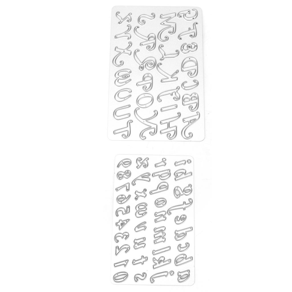 2 stücke Stanzungen Carbon Stahl Buchstaben Form Scrapbooking Schneiden Form für Handwerk Fotoalbum