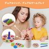 [Kumomi] Montessori Educational Toy for Ages 1, 2, 3, and 4 - Color Sorting, Promotes Cognitive Development and Hand-Eye Coordination, Wooden Shape