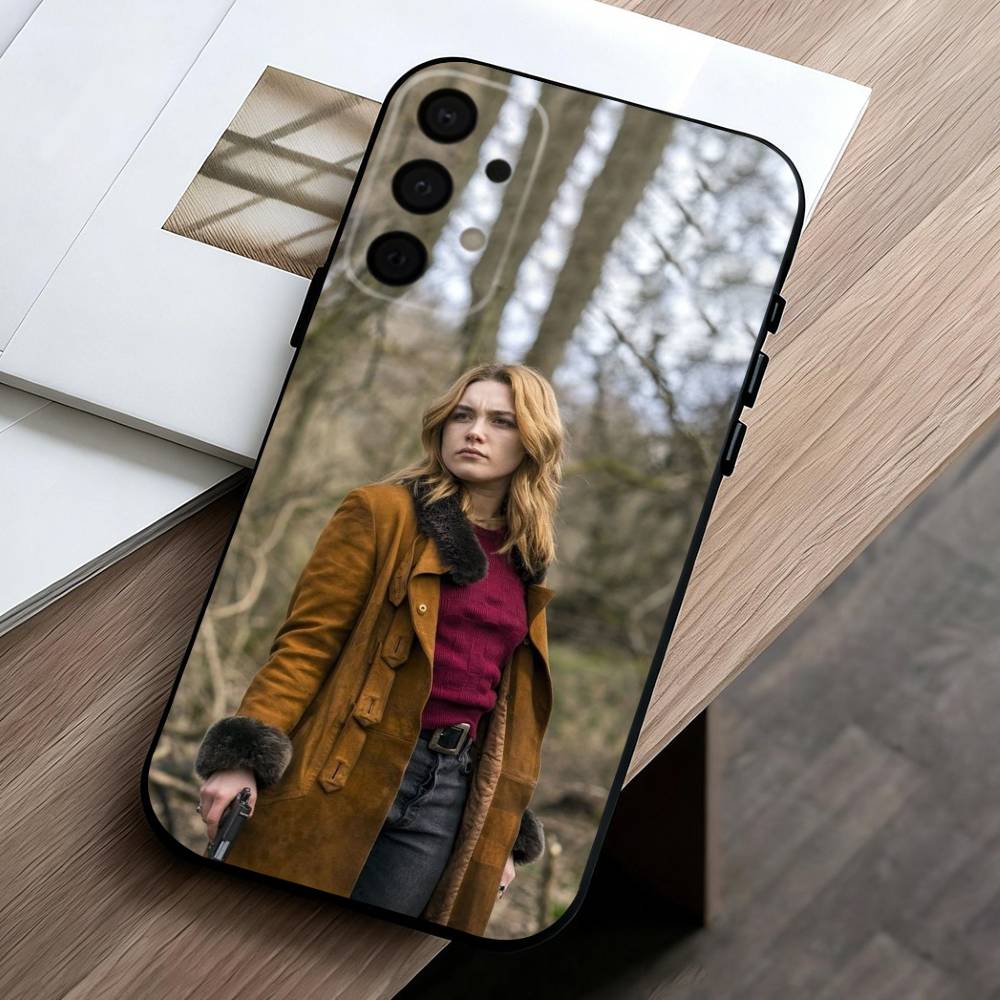 Indie-Darling F-Florence P-Pugh Phone Case For Samsung Galaxy A73,A72,A71,A70,A53,A52,A51,Soft Silicone Black Cover
