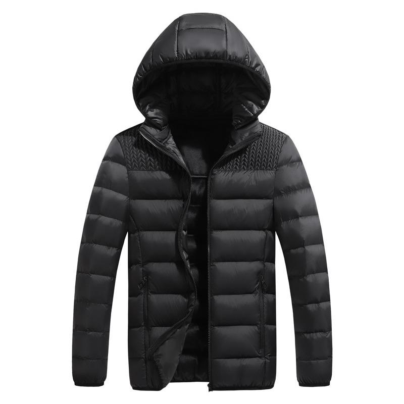 

Spring and Autumn High-end Men s Thickened Cotton Clothes, Ribs Clothes, Fashionable Casual Warm Tops, E-commerce 4XL чорний