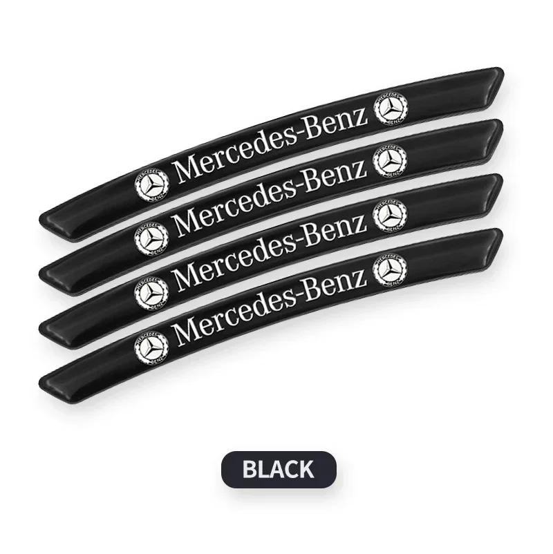 4pcs/set Aluminium Alloy Sport Emblem Car Wheel Hub Stickers For Mercedes Benz A180 A200 A260 W203 W210 W211 W204 C E S CLS