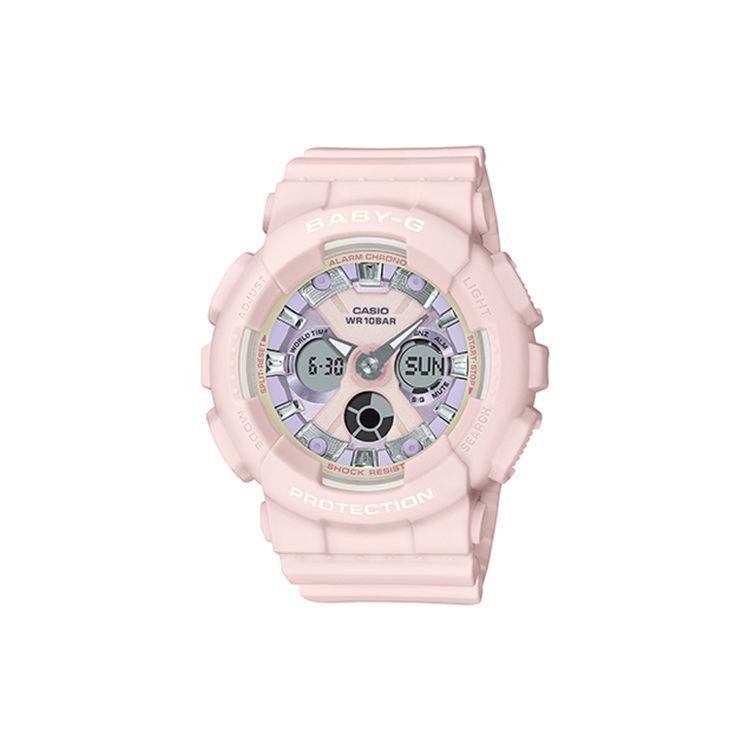 

Casio Baby-G Ice Cream Color Theme Series Fashion Simple LED Lighting Quartz Movement Resin Strap Watch Women watches Pink BA-130WP-4APR Pink Watch Dial